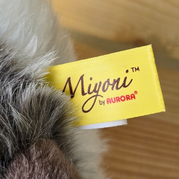 Aurora Miyoni Tots Bunny‎ Rabbit Plush 6" Gray Realistic Stuffed Animal Toy - Picture 8 of 12